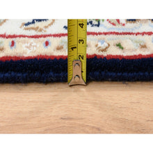 Load image into Gallery viewer, 2&#39;9&quot;x14&#39; Midnight Blue, Nain All Over Flower Design, 250 KPSI Wool Hand Knotted, Runner Oriental Rug FWR383994