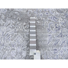Load image into Gallery viewer, 10&#39;x13&#39;10&quot; Ivory, Hand Knotted Damask Design, Tone On Tone Wool And Plant Based Silk, Oriental Rug FWR384510
