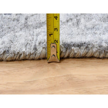 Load image into Gallery viewer, 10&#39;x13&#39;10&quot; Ivory, Hand Knotted Damask Design, Tone On Tone Wool And Plant Based Silk, Oriental Rug FWR384510