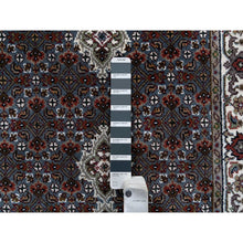 Load image into Gallery viewer, 2&#39;6&quot;x26&#39; Gray, Tabriz Mahi With Fish Medallion Design, 175 Kpsi Wool Hand Knotted, Xl Runner Oriental Rug FWR384534