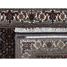 Load image into Gallery viewer, 3&#39;x5&#39;1&quot; Rich Black Hand Knotted Wool Herati With All Over Design 175 Kpsi Oriental Rug FWR384726