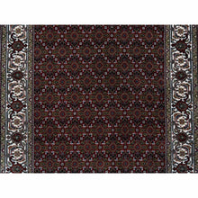 Load image into Gallery viewer, 4&#39;x6&#39; Rich Red Hand Knotted Soft Wool 175 KPSI Herati with All Over Design Oriental Rug FWR384738