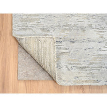 Load image into Gallery viewer, 2&#39;7&quot;x24&#39;3&quot; Gray Modern Hand Knotted Hand Spun Undyed Natural Wool Xl Runner Oriental Rug FWR384816