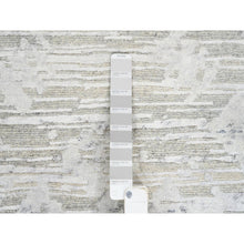 Load image into Gallery viewer, 2&#39;7&quot;x24&#39;3&quot; Gray Modern Hand Knotted Hand Spun Undyed Natural Wool Xl Runner Oriental Rug FWR384816