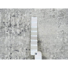 Load image into Gallery viewer, 2&#39;6&quot;x20&#39; Gray Modern Hand Knotted Cut And Loop Pile Hand Spun Undyed Natural Wool Xl Runner Oriental Rug FWR384828