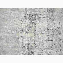 Load image into Gallery viewer, 2&#39;6&quot;x20&#39; Gray Modern Hand Knotted Cut And Loop Pile Hand Spun Undyed Natural Wool Xl Runner Oriental Rug FWR384828