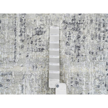 Load image into Gallery viewer, 2&#39;6&quot;x10&#39;1&quot; Gray Modern Hand Spun Undyed Natural Wool Hand Knotted Cut And Loop Pile Runner Oriental Rug FWR384834