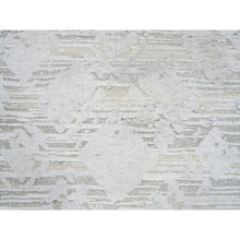 Load image into Gallery viewer, 2&#39;6&quot;x9&#39;9&quot; Gray Modern Hand Knotted Hand Spun Undyed Natural Wool Runner Oriental Rug FWR384840
