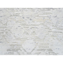 Load image into Gallery viewer, 2&#39;7&quot;x8&#39;3&quot; Gray Hand Spun Undyed Natural Wool Modern Hand Knotted Runner Oriental Rug FWR384888