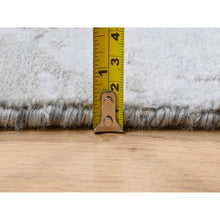 Load image into Gallery viewer, 7&#39;10&quot;x10&#39; Gray, Denser Weave Wool And Silk Hand Knotted, Modern Abstract Design Soft Pile, Oriental Rug FWR385104