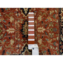 Load image into Gallery viewer, 2&#39;7&quot;x16&#39;3&quot; Terracotta Red, Antiqued Fine Heriz Re-Creation Densely Woven, Natural Dyes Soft Wool Hand Knotted, XL Runner Oriental Rug FWR385188