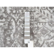 Load image into Gallery viewer, 12&#39;x12&#39; Gray, Broken Persian Design, Hand Knotted Wool And Pure Silk, Square Oriental Rug FWR385920
