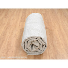 Load image into Gallery viewer, 12&#39;x12&#39; Gray, Broken Persian Design, Hand Knotted Wool And Pure Silk, Square Oriental Rug FWR385920