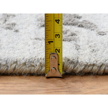 Load image into Gallery viewer, 12&#39;x12&#39; Gray, Broken Persian Design, Hand Knotted Wool And Pure Silk, Square Oriental Rug FWR385920