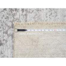 Load image into Gallery viewer, 12&#39;x12&#39; Gray, Broken Persian Design, Hand Knotted Wool And Pure Silk, Square Oriental Rug FWR385920