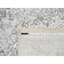 Load image into Gallery viewer, 8&#39;3&quot;x8&#39;3&quot; Gray, Broken Persian Design, Hand Knotted Wool And Pure Silk, Square Oriental Rug FWR385926