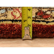 Load image into Gallery viewer, 8&#39;2&quot;x10&#39; Red-Black Karajeh Design, Organic Wool Hand-Knotted,, Oriental Rug FWR385986