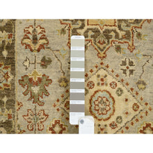Load image into Gallery viewer, 2&#39;6&quot;x21&#39;10&quot; Light Gray, Tribal Medallions, Pure Wool Hand Knotted Karajeh Design Oriental Runner Rug FWR386268