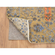 Load image into Gallery viewer, 4&#39;1&quot;x6&#39;2&quot; Almond Brown, Hand Knotted Cypress Tree Design, Silk With Textured Wool, Oriental Rug FWR386724