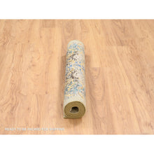 Load image into Gallery viewer, 3&#39;2&quot;x5&#39; Gold Brown, Transitional Sarouk, Silk With Textured Wool Hand Knotted, Oriental Rug FWR386754