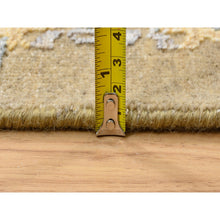 Load image into Gallery viewer, 3&#39;2&quot;x5&#39; Gold Brown, Transitional Sarouk, Silk With Textured Wool Hand Knotted, Oriental Rug FWR386754