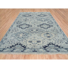 Load image into Gallery viewer, 8&#39;10&quot;x12&#39; Silver Gray, Thick And Plush Extra Soft Wool Hand Knotted, Anatolian Design Supple Collection, Oriental Rug FWR387078