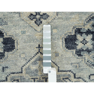 8'10"x12' Silver Gray, Thick And Plush Extra Soft Wool Hand Knotted, Anatolian Design Supple Collection, Oriental Rug FWR387078