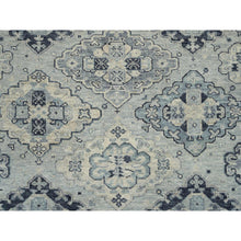 Load image into Gallery viewer, 8&#39;10&quot;x12&#39; Silver Gray, Thick And Plush Extra Soft Wool Hand Knotted, Anatolian Design Supple Collection, Oriental Rug FWR387078