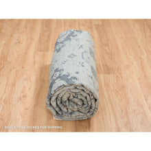 Load image into Gallery viewer, 8&#39;10&quot;x12&#39; Silver Gray, Thick And Plush Extra Soft Wool Hand Knotted, Anatolian Design Supple Collection, Oriental Rug FWR387078