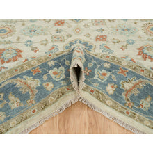 Load image into Gallery viewer, 8&#39;1&quot;x10&#39; Light Cream, Oushak With All Over Floral Design Supple Collection, Thick And Plush Pure Wool Hand Knotted, Oriental Rug FWR387084