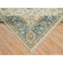 Load image into Gallery viewer, 8&#39;1&quot;x10&#39; Light Cream, Oushak With All Over Floral Design Supple Collection, Thick And Plush Pure Wool Hand Knotted, Oriental Rug FWR387084