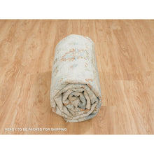 Load image into Gallery viewer, 8&#39;1&quot;x10&#39; Light Cream, Oushak With All Over Floral Design Supple Collection, Thick And Plush Pure Wool Hand Knotted, Oriental Rug FWR387084