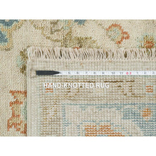 Load image into Gallery viewer, 8&#39;1&quot;x10&#39; Light Cream, Oushak With All Over Floral Design Supple Collection, Thick And Plush Pure Wool Hand Knotted, Oriental Rug FWR387084