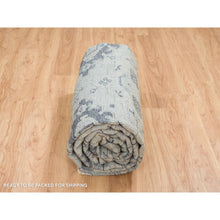 Load image into Gallery viewer, 8&#39;10&quot;x11&#39;10&quot; Silver Gray, Pure Wool Hand Knotted, Anatolian Design Supple Collection Thick And Plush, Oriental Rug FWR387120
