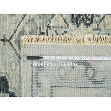 Load image into Gallery viewer, 8&#39;10&quot;x11&#39;10&quot; Silver Gray, Pure Wool Hand Knotted, Anatolian Design Supple Collection Thick And Plush, Oriental Rug FWR387120