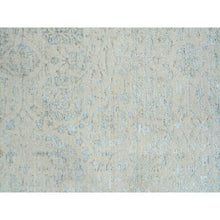 Load image into Gallery viewer, 12&#39;x17&#39;10&quot; Gray With Touches Of Blue, Jacquard Hand Loomed, Tabriz Design Wool And Plant Based Silk, Oversized Oriental Rug FWR387270