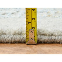 Load image into Gallery viewer, 12&#39;x17&#39;10&quot; Gray With Touches Of Blue, Jacquard Hand Loomed, Tabriz Design Wool And Plant Based Silk, Oversized Oriental Rug FWR387270