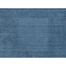 Load image into Gallery viewer, 10&#39;1&quot;x14&#39; Denim Blue, Modern Design, Tone On Tone, Pure Wool, Hand Loomed, Oriental Rug FWR387384