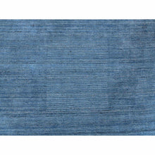 Load image into Gallery viewer, 10&#39;x10&#39; Denim Blue, Hand Loomed, Modern Design, Tone on Tone, Soft Wool, Round Oriental Rug FWR387420