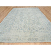Load image into Gallery viewer, 12&#39;x15&#39;1&quot; Gray With Touches Of Blue, Wool And Plant Based Silk Jacquard Hand Loomed, Tabriz Design, Oversized Oriental Rug FWR387624