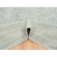Load image into Gallery viewer, 12&#39;x15&#39;1&quot; Gray with Touches of Blue, Wool and Plant Based Silk Jacquard Hand Loomed, Tabriz Design, Oversized Oriental Rug FWR387624