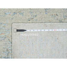 Load image into Gallery viewer, 12&#39;x15&#39;1&quot; Gray with Touches of Blue, Wool and Plant Based Silk Jacquard Hand Loomed, Tabriz Design, Oversized Oriental Rug FWR387624