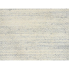 Load image into Gallery viewer, 5&#39;10&quot;x9&#39; Beige, Variegated Textured Modern Design, Natural Wool Hand Loomed, Oriental Rug FWR387636
