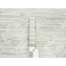 Load image into Gallery viewer, 14&#39;1&quot;x18&#39; Light Gray, Hand Knotted, Modern Design, Hand Spun Undyed Natural Wool, Oversized Oriental Rug FWR388254