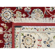 Load image into Gallery viewer, 6&#39;x8&#39;10&quot; Cherry Red, Nain With All Over Flower Design 250 Kpsi, Wool Hand Knotted, Oriental Rug FWR388332