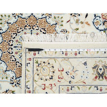 Load image into Gallery viewer, 4&#39;x4&#39; Moonquake Gray With Touches Of Still Gray, Modern Wool and Silk, Soft Pile Hand Knotted Abstract Design, Round Oriental Rug FWR452094