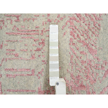 Load image into Gallery viewer, 10&#39;x14&#39; Rose Pink, All Over Design Wool And Art Silk, Jacquard Hand Loomed, Oriental Rug FWR388902