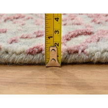 Load image into Gallery viewer, 10&#39;x14&#39; Rose Pink, All Over Design Wool and Art Silk, Jacquard Hand Loomed, Oriental Rug FWR388902