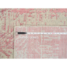 Load image into Gallery viewer, 10&#39;x14&#39; Rose Pink, All Over Design Wool And Art Silk, Jacquard Hand Loomed, Oriental Rug FWR388902