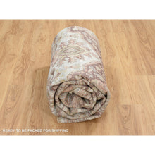 Load image into Gallery viewer, 8&#39;x10&#39; Mixed Burgundy, Heriz Heritage Design With Geometric Medallion, Plush And Lush Soft Pile, Hand Knotted Pure Wool, Oriental Rug FWR388920